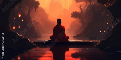 Concept of meditation and spirituality  chakras and enlightenment  background banner or wallpaper