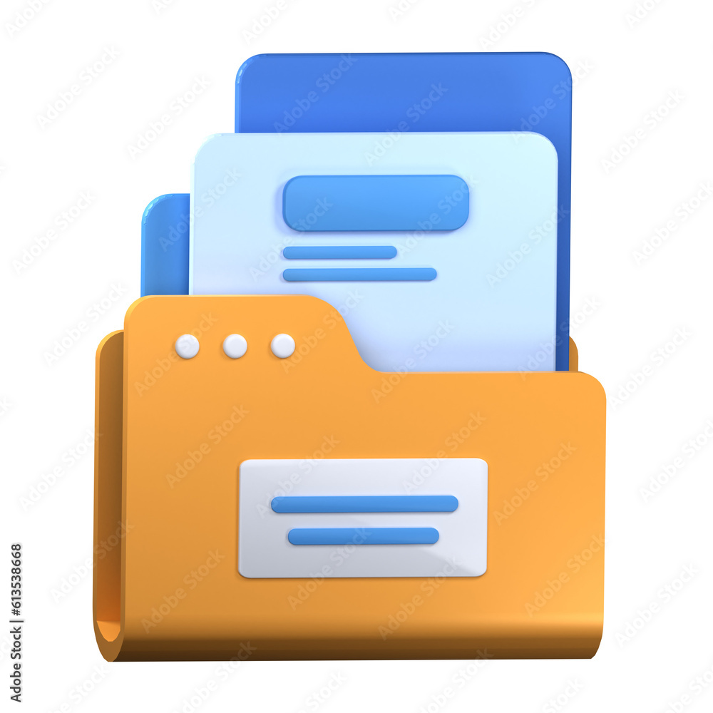 3d file manager icon, 3d folder rendering illustration 3d file manager icon, 3d folder rendering illustration