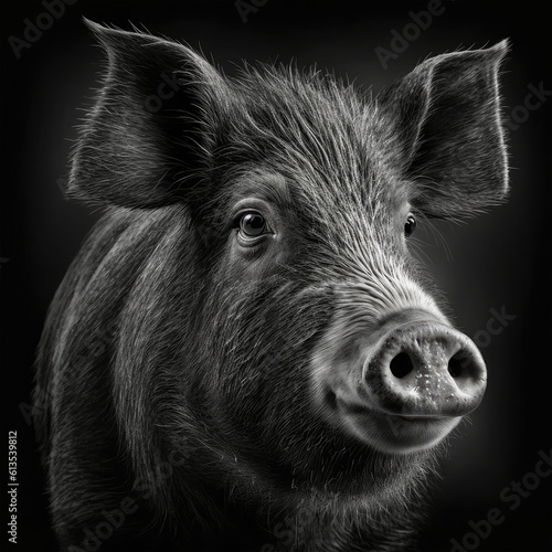 Wallpaper Mural wild boar pig isolated on white Torontodigital.ca