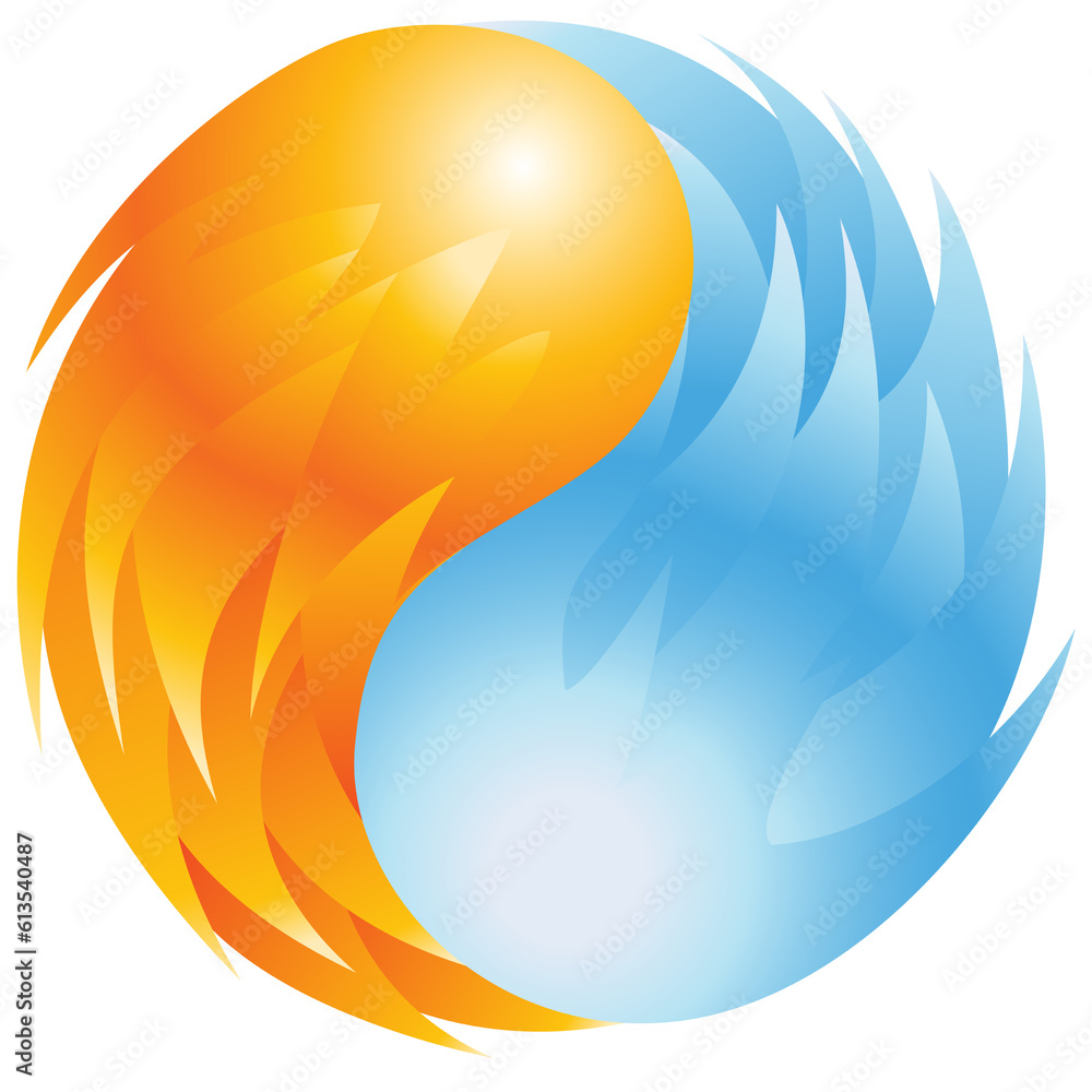 Naklejka premium YIN YANG