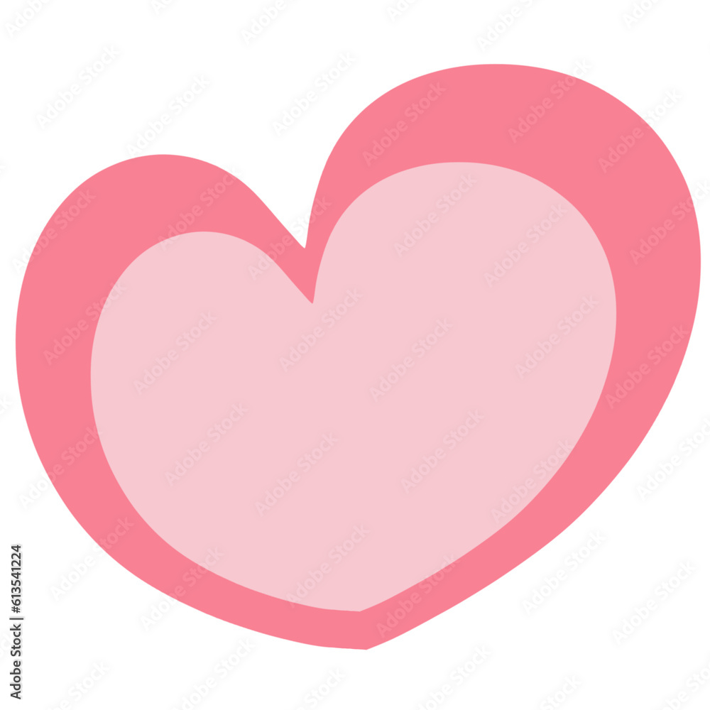 Symbol of Affection: A delicate pink heart emerges, radiating warmth and love