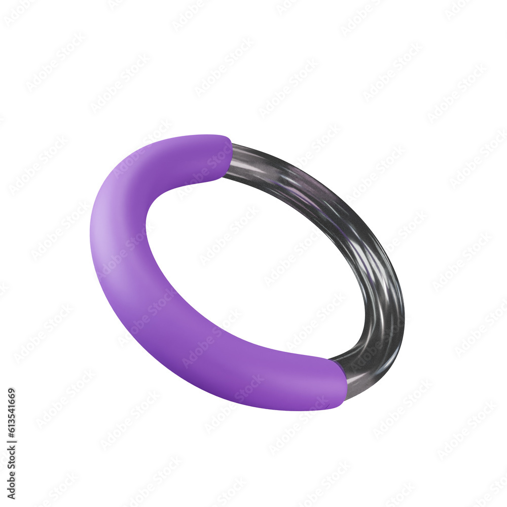 3D rendering of big circle and small glass circle 3D rendering of big circle and small glass circle