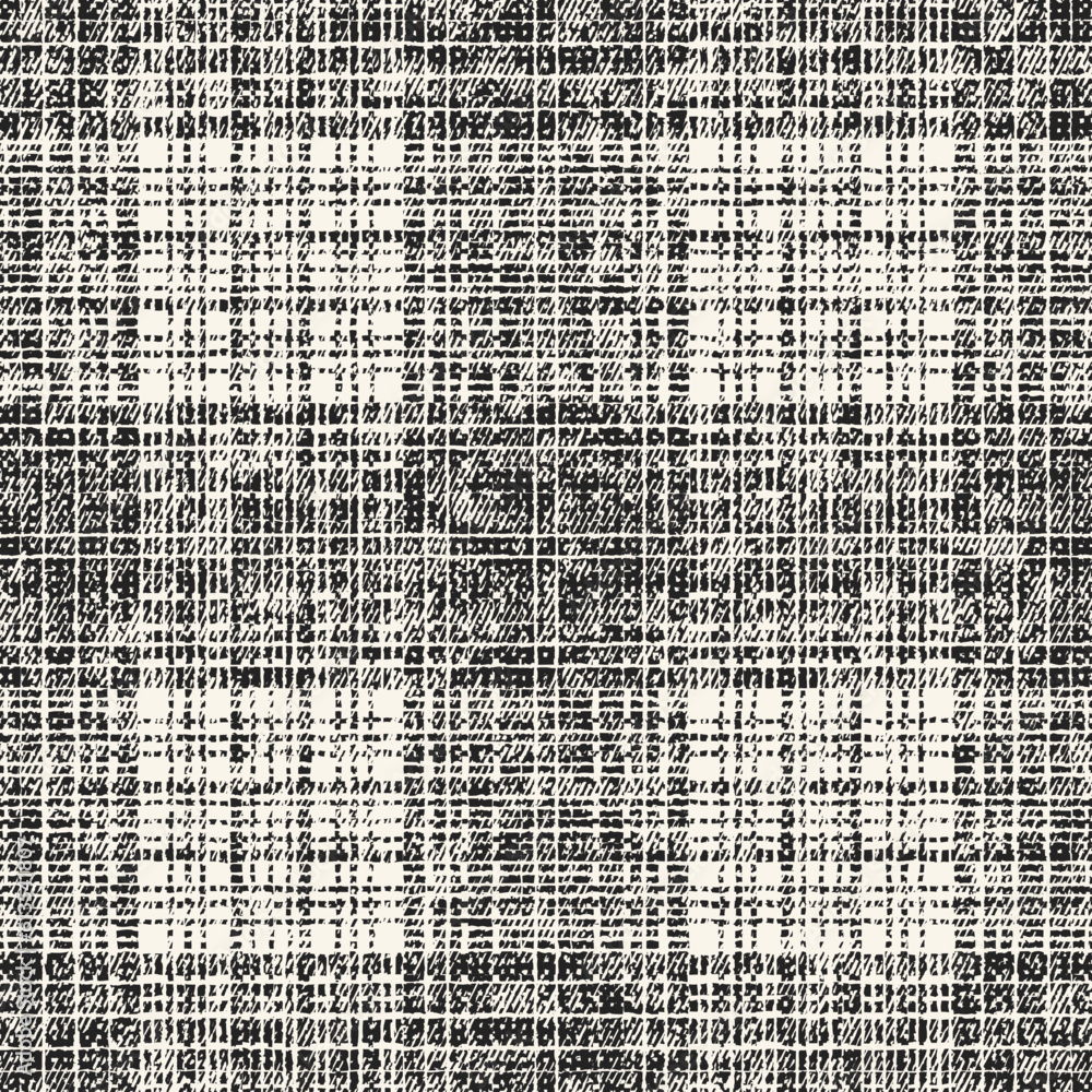 Charcoal Brushed Textured Checked Pattern Charcoal Brushed Textured Checked Pattern