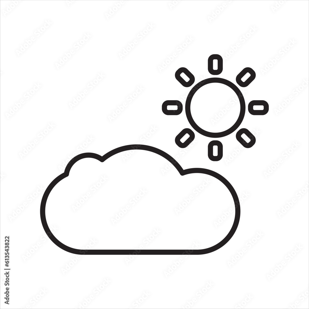 Sunny day icon, sunlight, sunrise, sunshine icon, weather forecast icon in line style, outline icon for web and app, thin line icons collection, vector illustration. Sunny day icon, sunlight, sunrise, sunshine icon, weather forecast icon in line style, outline icon for web and app, thin line icons collection, vector illustration.
