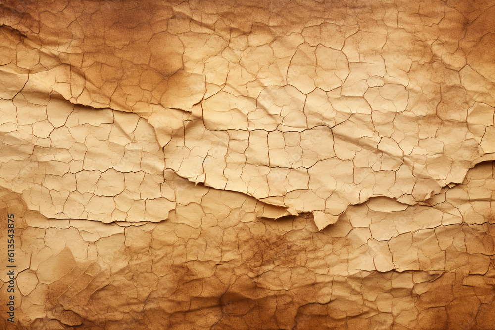 Illustration, texture, crackling parchment. AI generative Illustration, texture, crackling parchment. AI generative