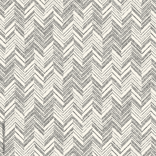 Monochrome Dashed Textured Herringbone Pattern 