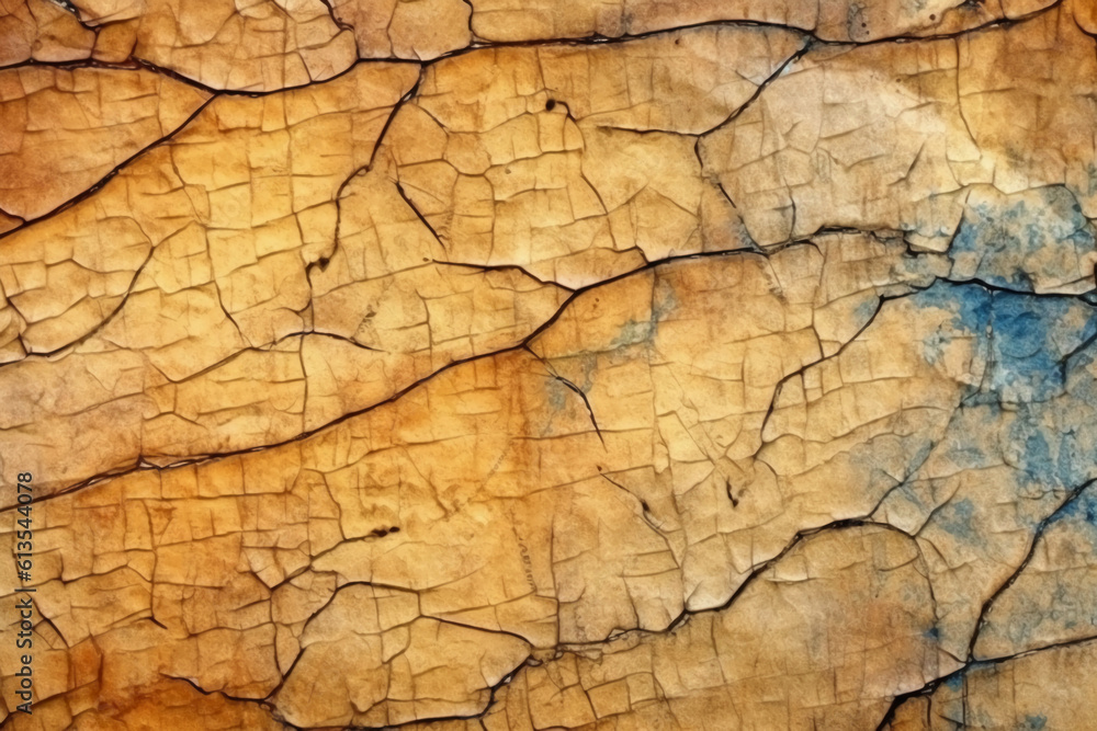 Illustration, texture, crackling parchment. AI generative Illustration, texture, crackling parchment. AI generative