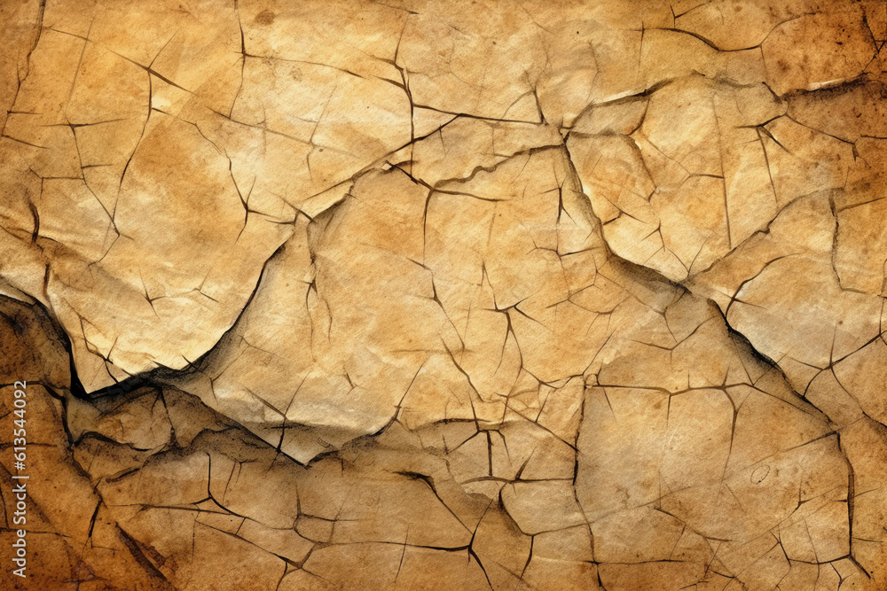 Illustration, texture, crackling parchment. AI generative Illustration, texture, crackling parchment. AI generative