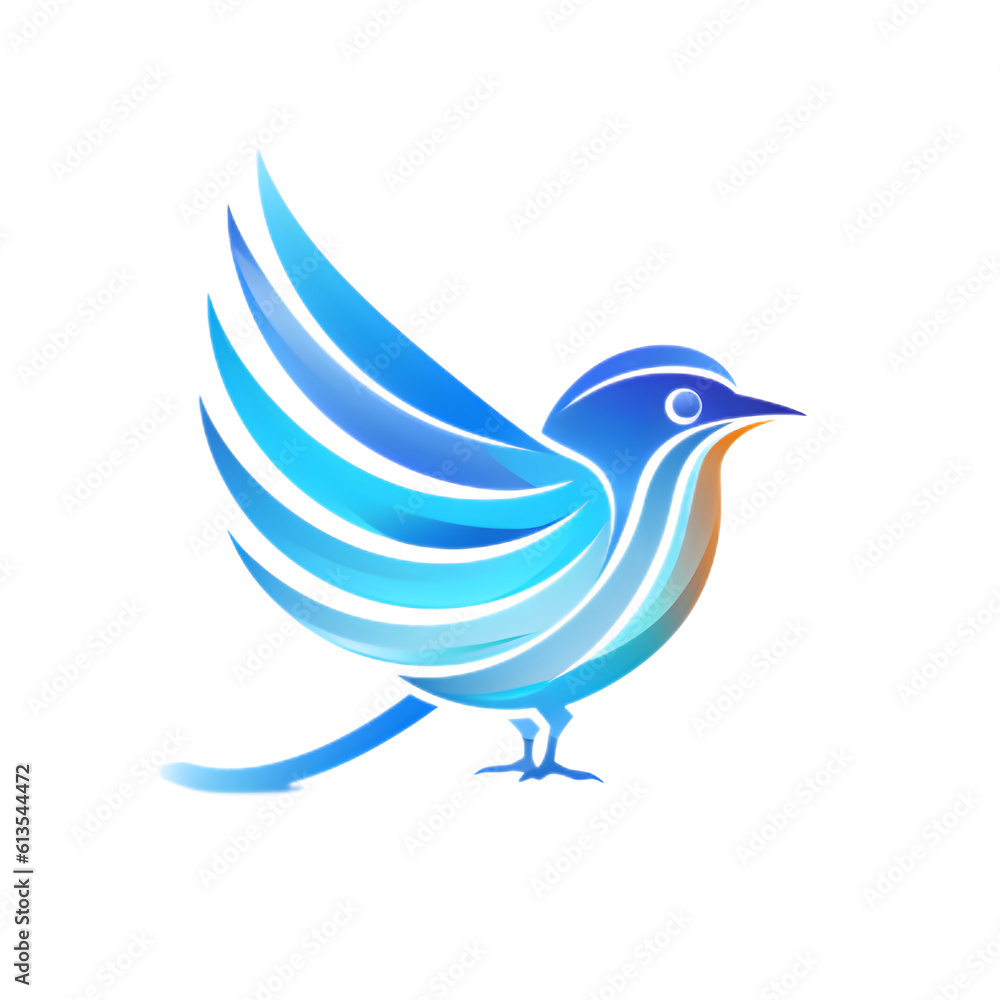 Obraz premium blue bird icon
