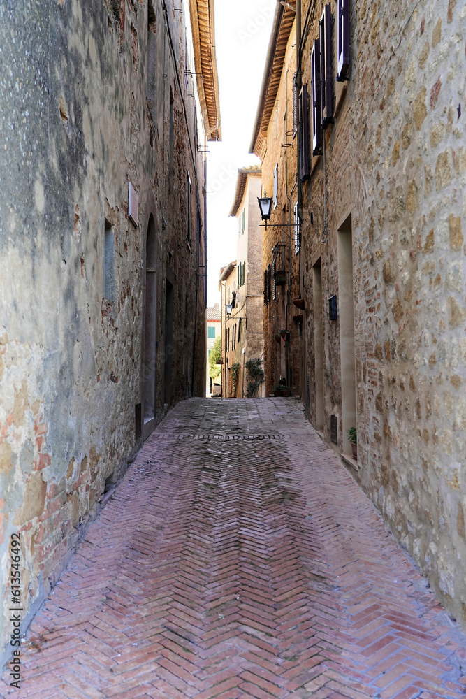 Pienza, Val d'Orcia, Orcia-Tal, UNESCO-Weltkulturerbe, Provinz Siena, Toskana, Italien, Europa