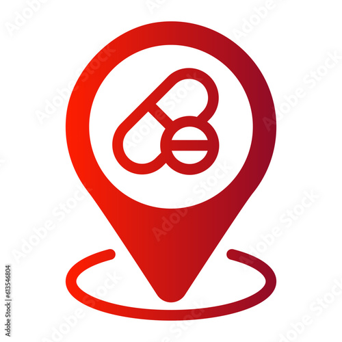 pharmacy gradient icon