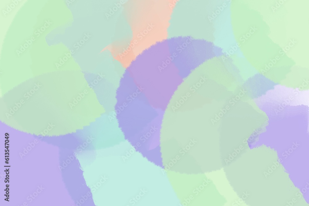 Colorful background circles in purple and green