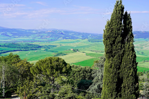 Landschaft um Pienza, Val dOrcia, Orcia-Tal, UNESCO-Weltkulturerbe, Provinz Siena, Toskana, Italien, Europa photo