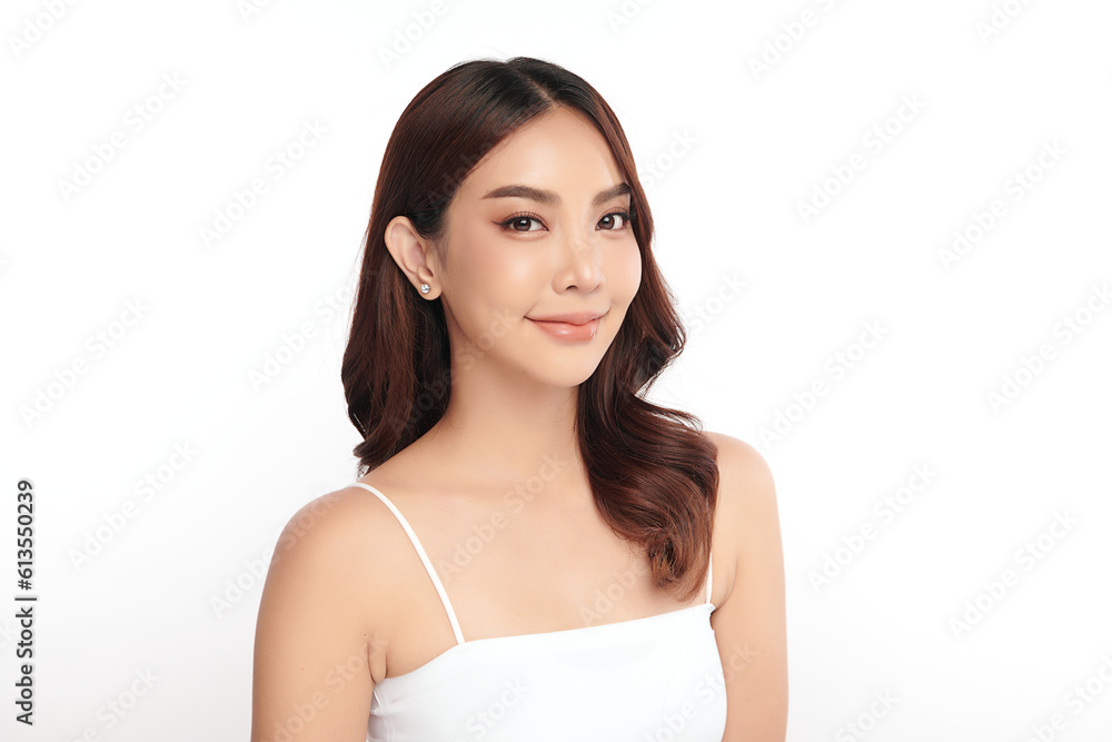 Beautiful young asian woman with clean fresh skin on white background, Face care, Facial treatment, Cosmetology, beauty and spa, Asian women portrait. Beautiful young asian woman with clean fresh skin on white background, Face care, Facial treatment, Cosmetology, beauty and spa, Asian women portrait.