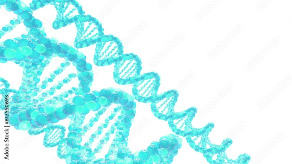 DNA molecule spiral. Structure molecule and communication. Scientific concept for your design. Connected lines with dots. Medical, technology, chemistry, science background. 3D rendering. DNA molecule spiral. Structure molecule and communication. Scientific concept for your design. Connected lines with dots. Medical, technology, chemistry, science background. 3D rendering.