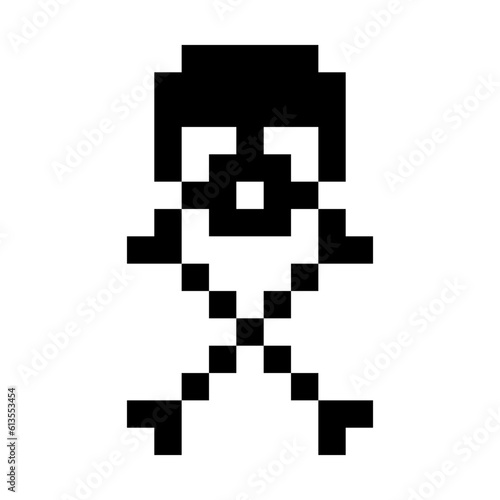 Skull pixel icon