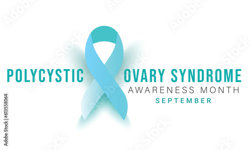 polycystic ovary syndrome awareness month. background, banner, card, poster, template. Vector illustration.