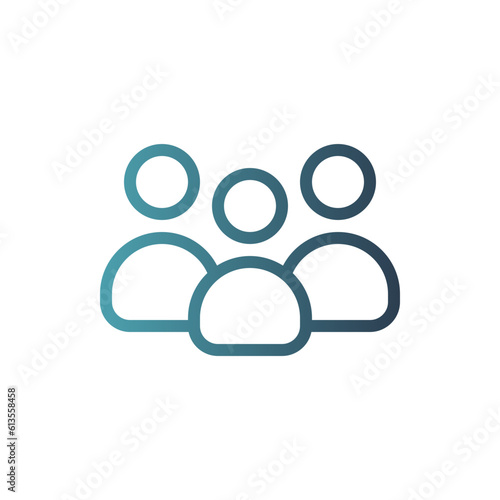 group gradient icon