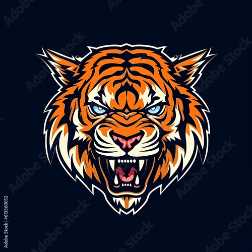 Tiger Logo. Generative AI