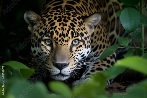 Jaguar en la selva de Petén, Guatemala
