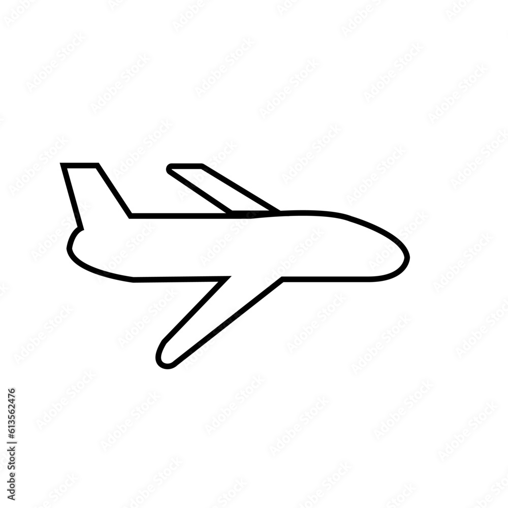 AIRPLANES icon silhouette design template vector