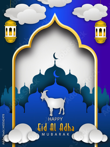 Free vector background for eid al-adha celebration