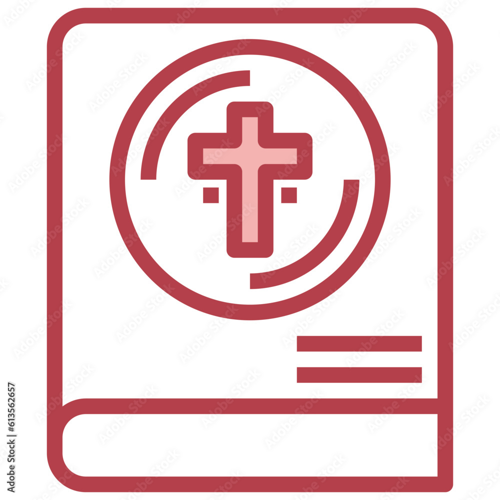 Obraz premium bible line icon,linear,outline,graphic,illustration