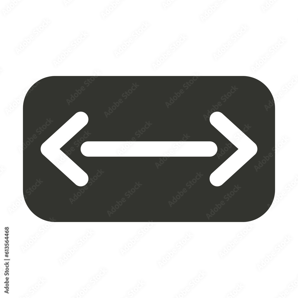 Measurement ruler icon. User Interface, Width illustration Measurement ruler icon. User Interface, Width illustration