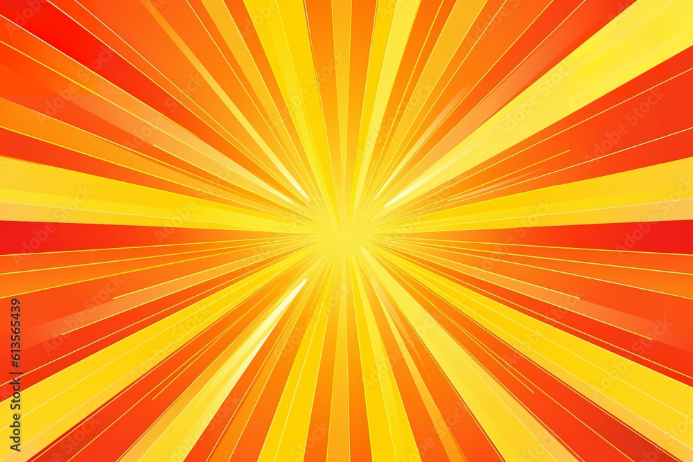 Bright orange and yellow rays background Bright orange and yellow rays background