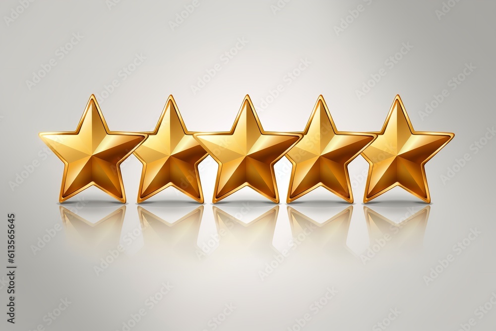 3d 5 star rating for business improve
3d 5 star rating for business improve