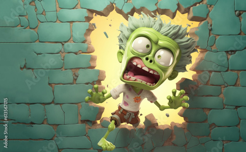 Goofy Cartoon Zombie Breaki...