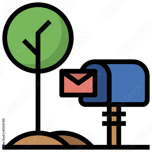 mailman line icon,linear,outline,graphic,illustration