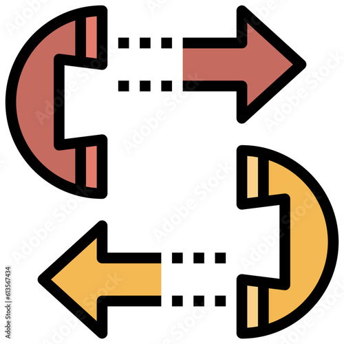 phone receiver line icon,linear,outline,graphic,illustration
