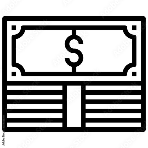 money line icon,linear,outline,graphic,illustration