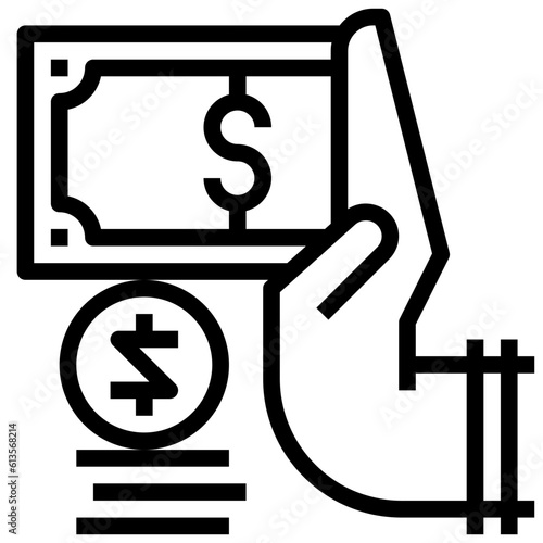 reject line icon,linear,outline,graphic,illustration