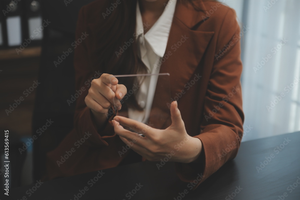 Audit concept,Administrator business man financial inspector and secretary making report calculating balance. Internal Revenue Service checking document. Audit concept,Administrator business man financial inspector and secretary making report calculating balance. Internal Revenue Service checking document.
