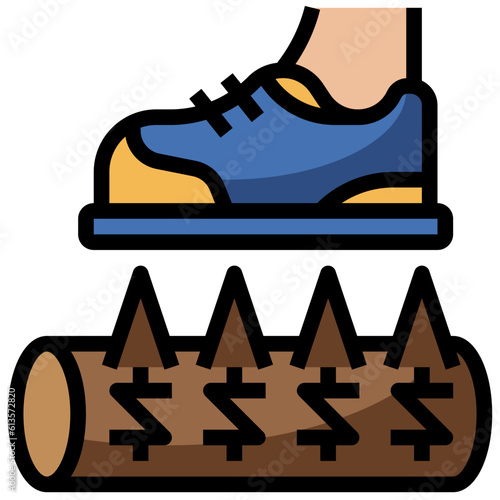 Wallpaper Mural trap line icon,linear,outline,graphic,illustration Torontodigital.ca