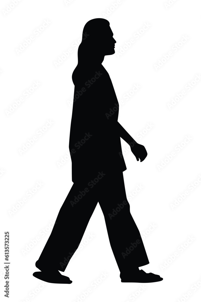 Woman silhouette vector on white background ,people in black and white, illustration for creative content. Woman silhouette vector on white background ,people in black and white, illustration for creative content.