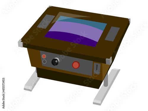 レトロゲームのテーブル筐体