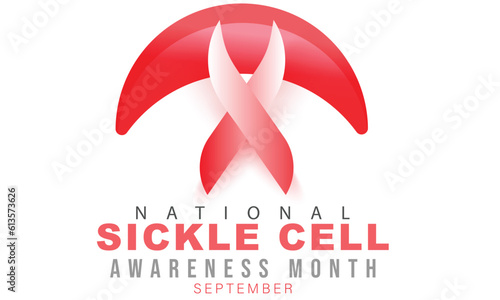 National sickle cell awareness month. background  banner  card  poster  template. Vector illustration.