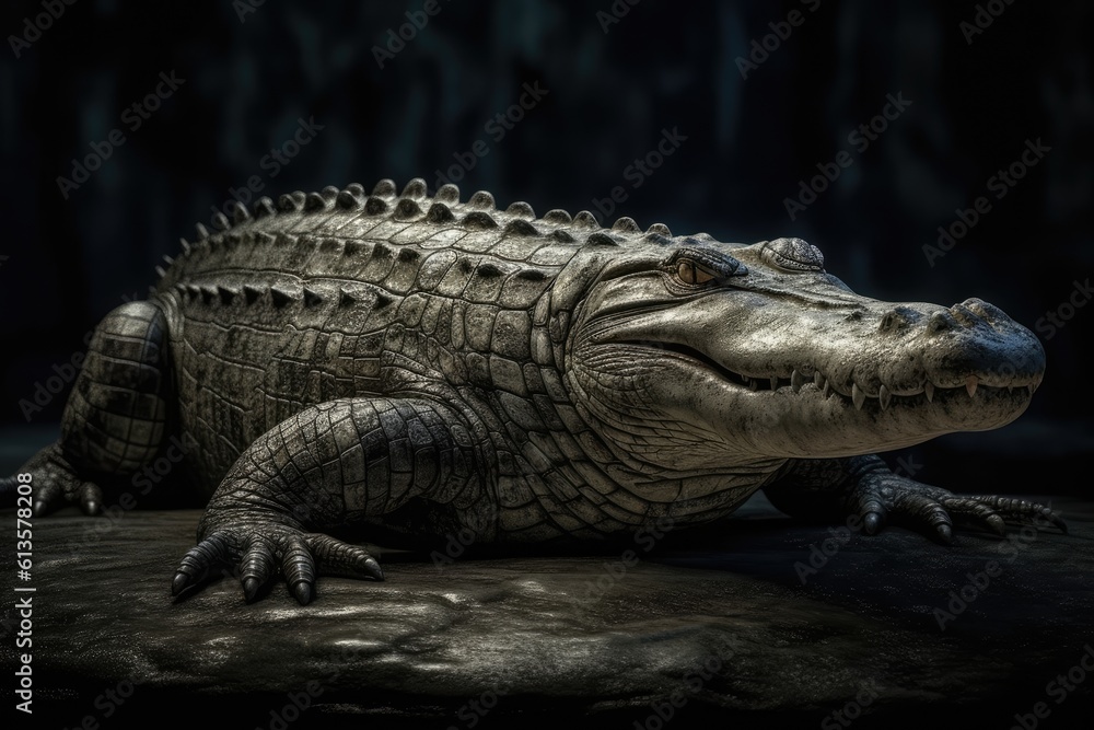Obraz premium Crocodile. Generative AI.