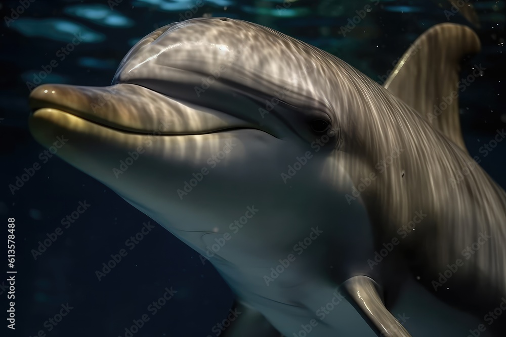 Fototapeta premium Dolphin. Generative AI.