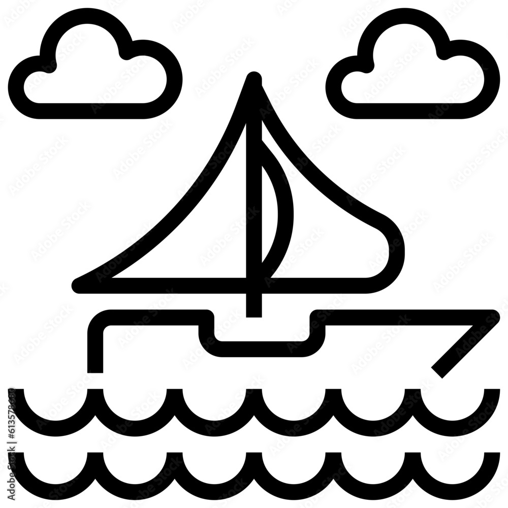 boat line icon,linear,outline,graphic,illustration boat line icon,linear,outline,graphic,illustration