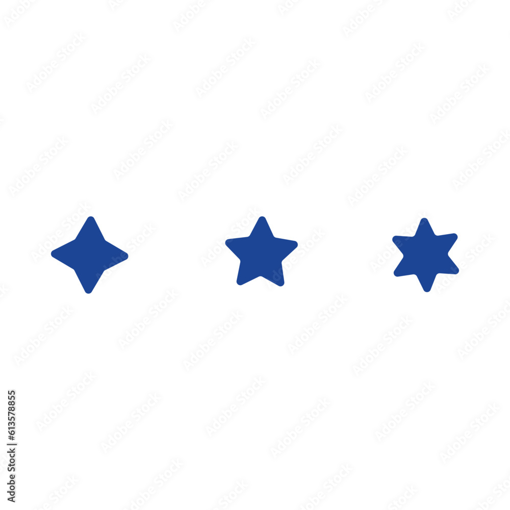 Vector set of simple stars symbols. Star icon collection Vector set of simple stars symbols. Star icon collection