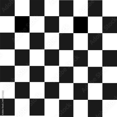 similarity of a chessboard square black and white