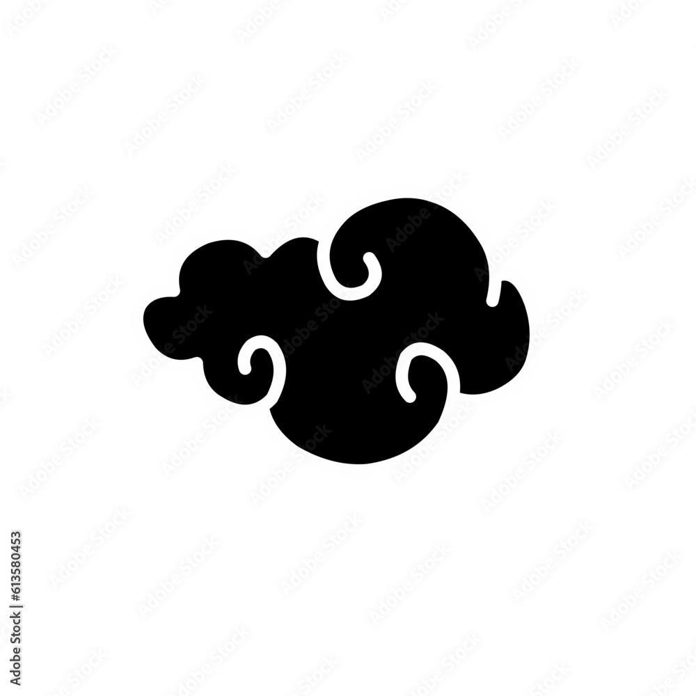 Silhouette Cloud in Chinese style Silhouette Cloud in Chinese style