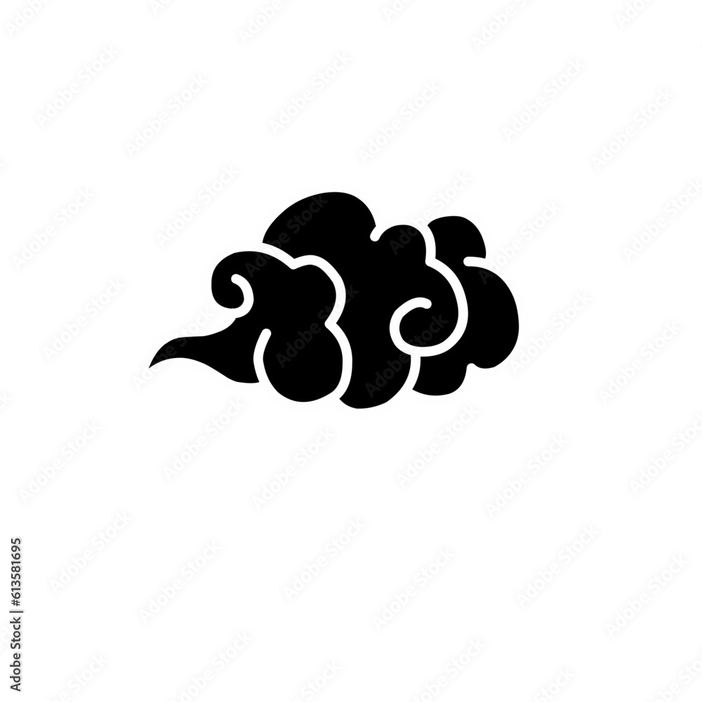Silhouette Cloud in Chinese style Silhouette Cloud in Chinese style