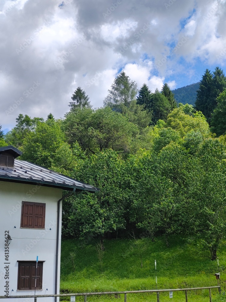 house in the mountains