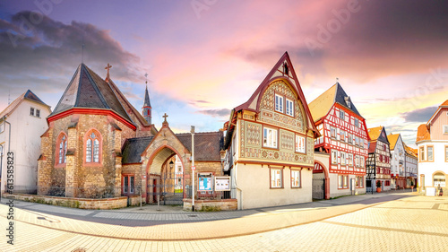 Fototapeta Naklejka Na Ścianę i Meble -  Altstadt, Bensheim, Deutschland 