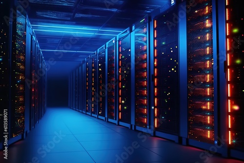 Computer network security Server room server of data center